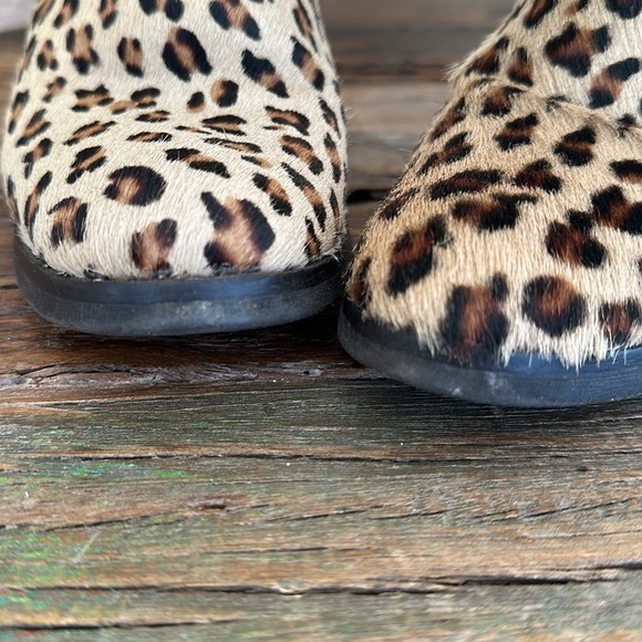 Vera Gomma Calf-hair / Pony-hair Cheetah print booties - Picture 7 of 10